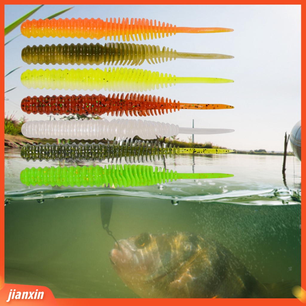 (In Stock) 5pcs 100mm /4.5g Umpan Pancing Semua Air Desain Simulasi Warna Cerah Banyak Digunakan Bionic Soft Fishing Bait Untuk Outdoor