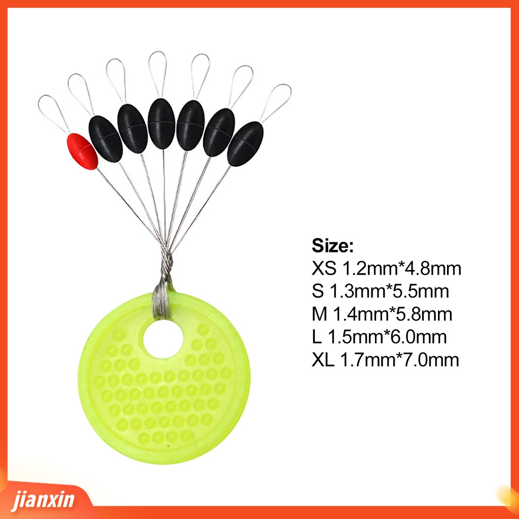 (In Stock) 100groups Oval Karet Konsentrisitas Tinggi Memancing Space Beans Sea Carp Fly Fishing Floating Stoppers Fishing Tackle