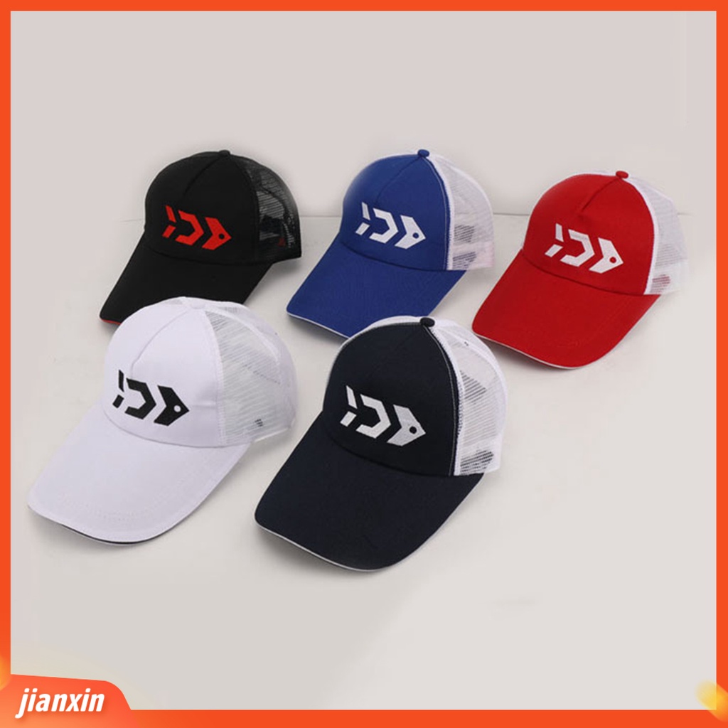 (In Stock) Topi Matahari Adjustable Panjang Brim Windproof Sunshade Semimesh Outdoor Lari Memancing Topi Baseball Pakaian Sehari-Hari