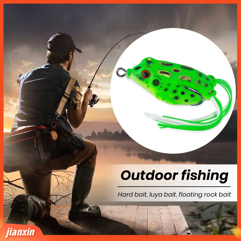 (In Stock) 6cm /12.5g Umpan Bionic Tajam Kait 3D Mata Kodok Desain Simulasi Realistis Angling Ikan Hitam Jalan Umpan Palsu Memancing Luar Ruangan