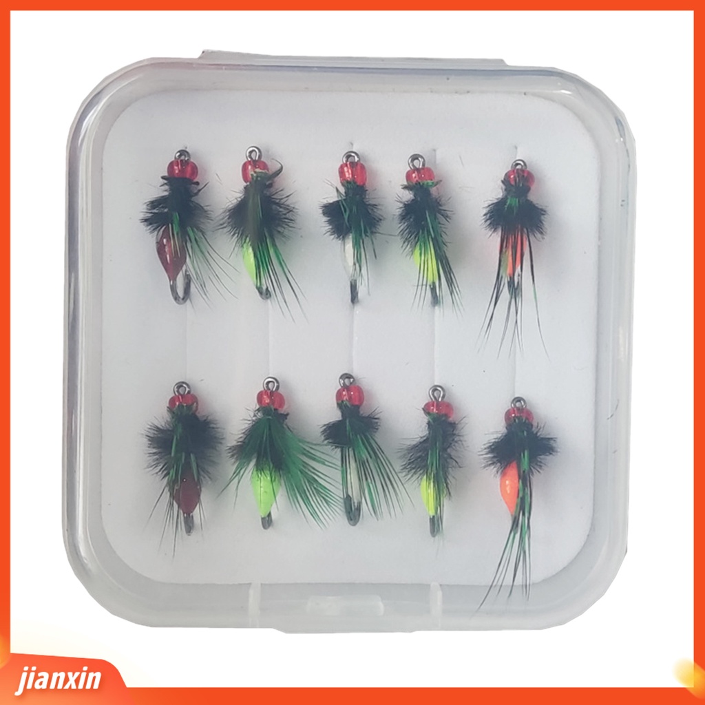 (In Stock) 1set Umpan Lalat Palsu Simulasi Serangga Beracun Tajam Kait ABS Plastik Profesional Memancing Reusable Bass Fishing Lure Umpan Lalat Buatan Umpan Pancing Tackle