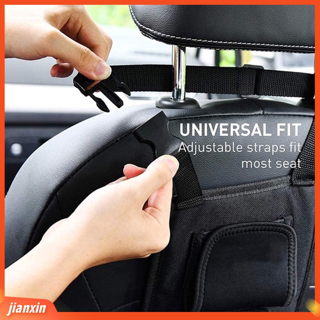 (In Stock) 2Pcs Kursi Belakang Mobil Tongkat Pancing Tiang Holder Dasi Tali Tetap Kantong Penyimpanan