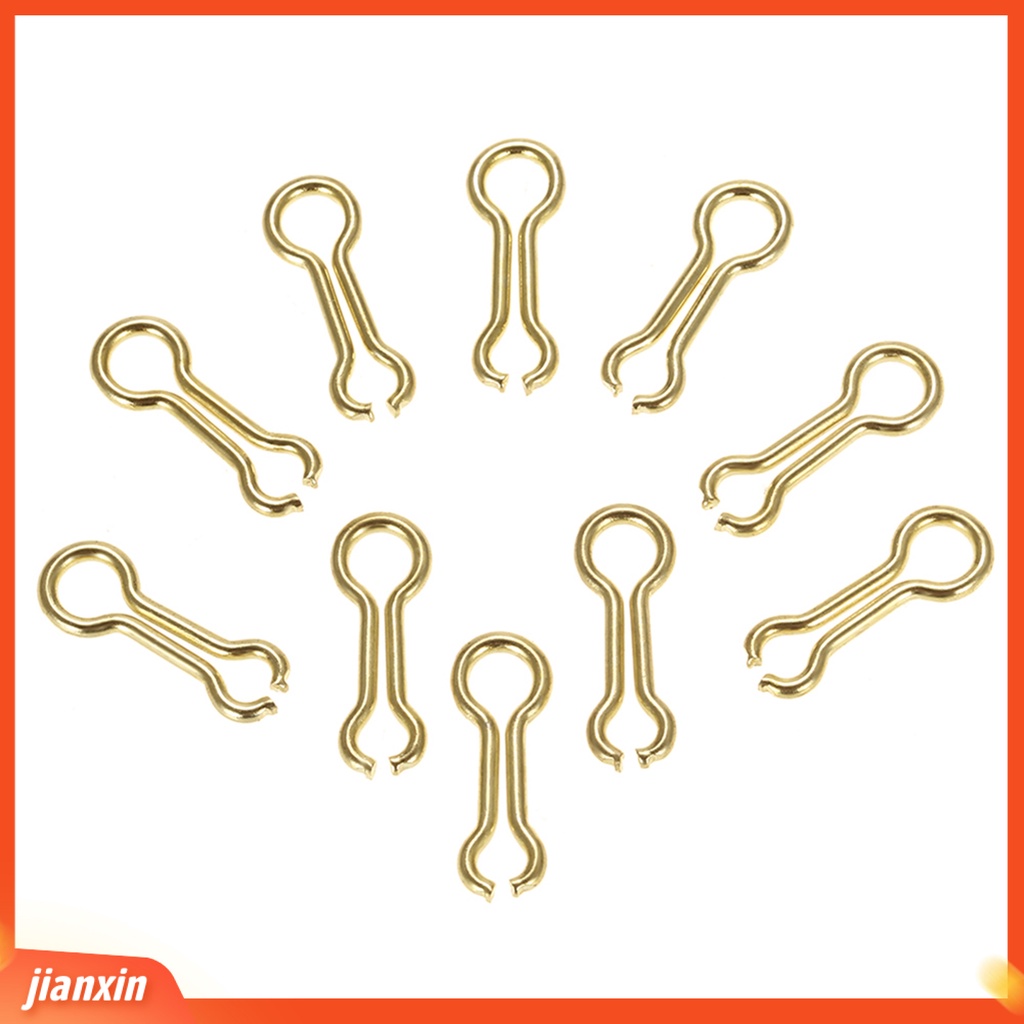 (In Stock) 100Pcs /Set Sinker Kawat Mata Sederhana Tahan Korosi Baja Emas Paduan Pemberat Memancing