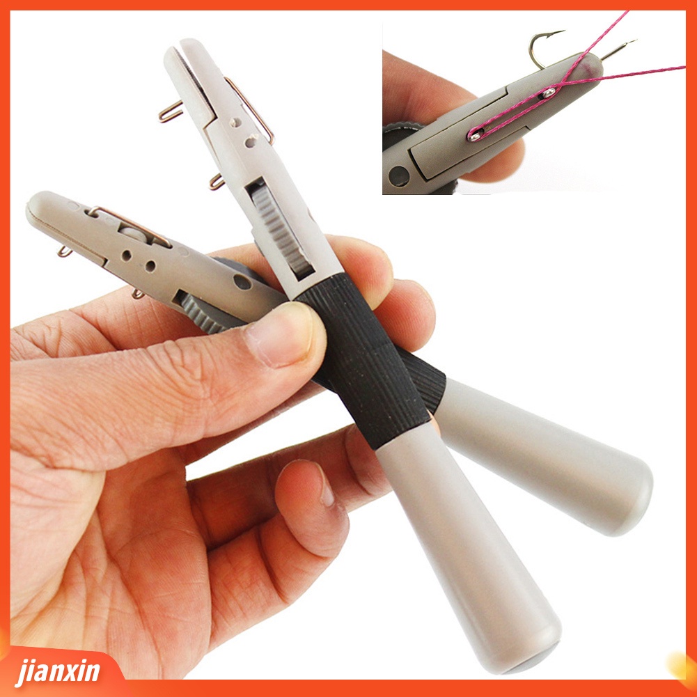 (In Stock) Alat Pancing Manual Tackle Hook Tier ABS Fishhook Knotter Line Fasten Binding Tool
