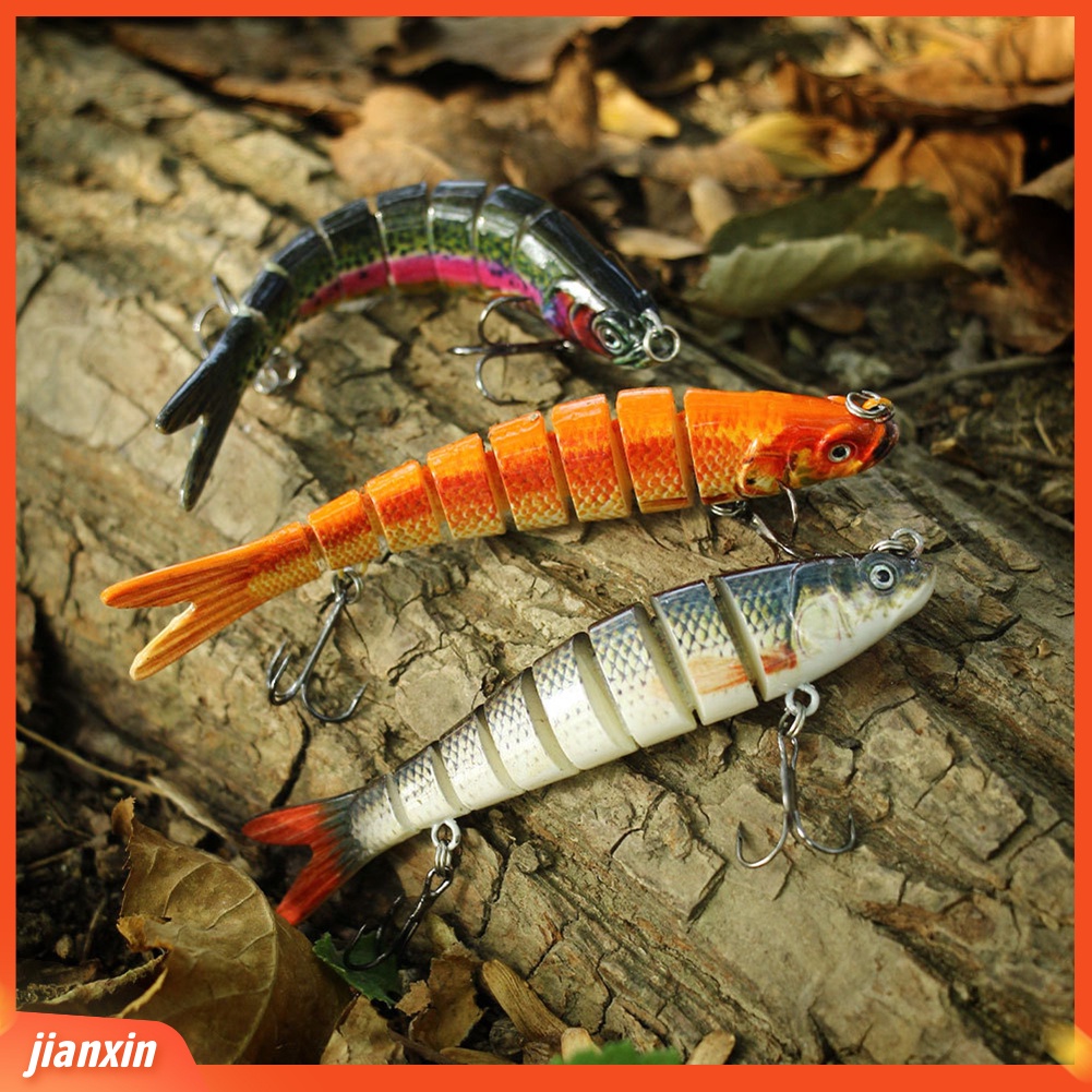 (In Stock) 10cm 11g Multi Jointed Simulasi Ikan Umpan Pancing Hard Lures Tackle Tool