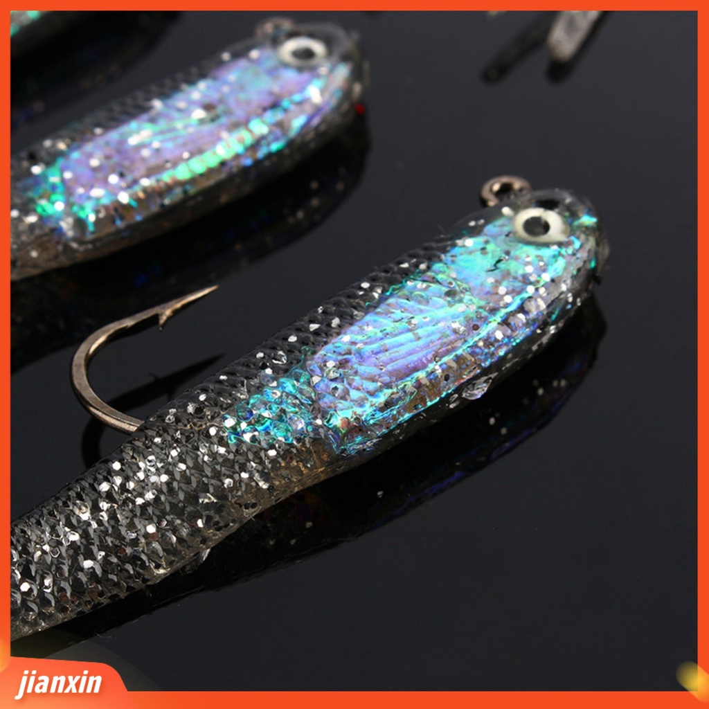 (In Stock) 10Pcs 73mm 5.45g Silikon Lembut Umpan Kait Tunggal Buatan Ikan Kecil Umpan Pancing Tackle