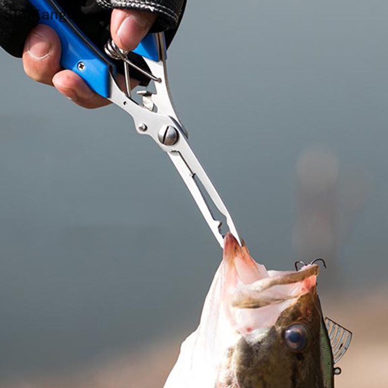 Skid Fish Tackle Bibir Ikan Stainless Steel Kontrol Gunting Snip Memancing Grip Set Nipper Pincer Aksesori SKK
