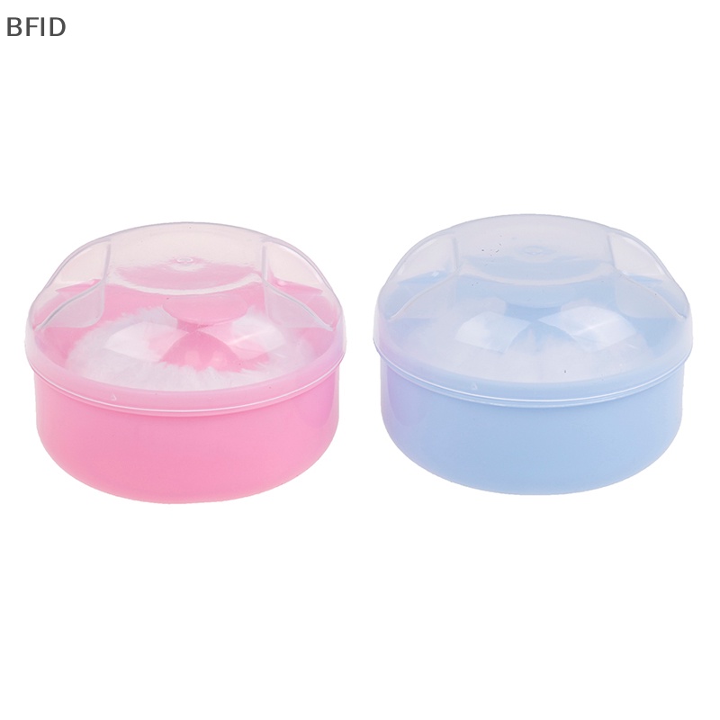 [BFID] 1pcs Lucu Bayi Lembut Wajah Tubuh Kosmetik Puff Talcum Sponge Box Case Wadah [ID]