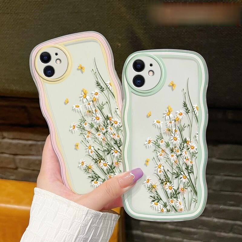 Casing case hp Xiaomi Poco X3 X3 Pro X3 NFC M3 Pro M4 F4 C40 Redmi K40s 4G 5G Case Fashion Chrysanth
