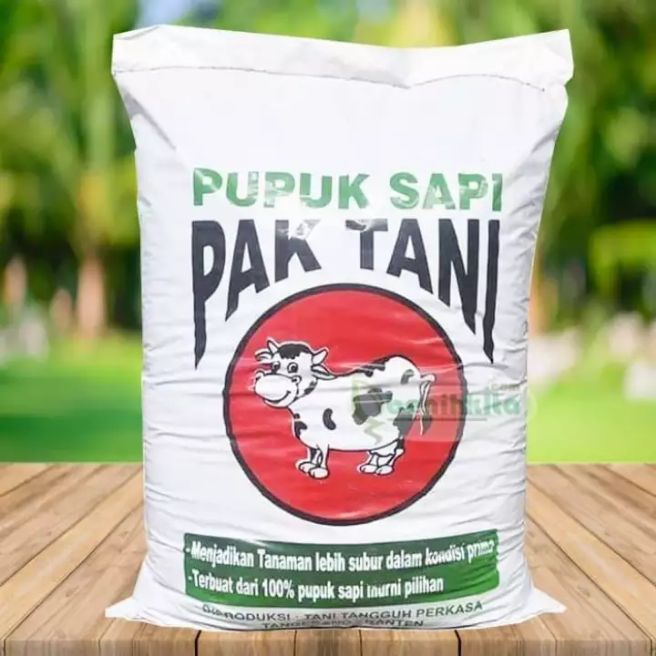 pupuk kandang sapi organik PAK TANI 1 KARUNG / pupuk kandang sapi / pupuk kandang 8 KG // MAXIMAL OR