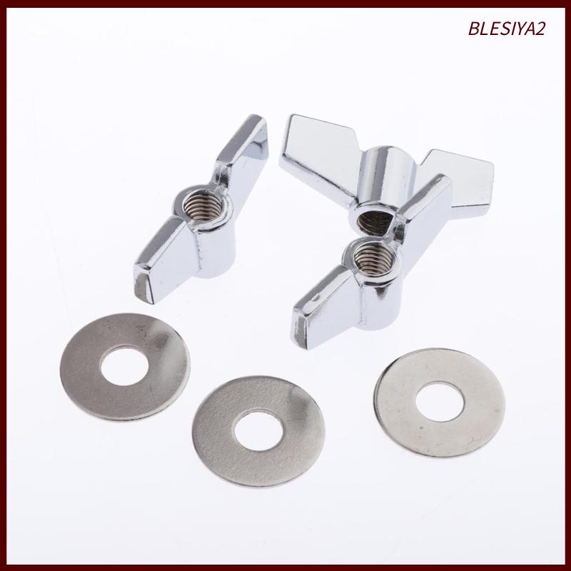 [Blesiya2] 12dudukan Simbal Pengganti Felt Washers Sleeves Wing Nut Untuk Drum Set