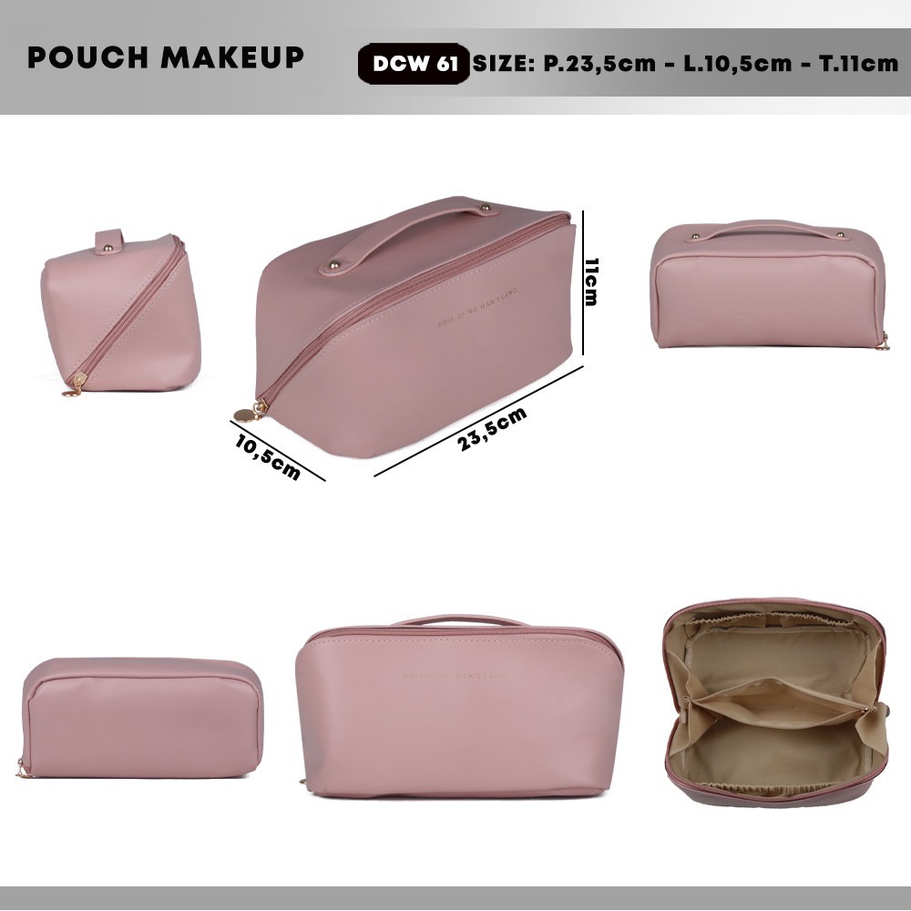 TAS KOSMETIK POUCH MAKEUP LIPAT TRAVEL POUCH WANITA POUCH KOSMETK