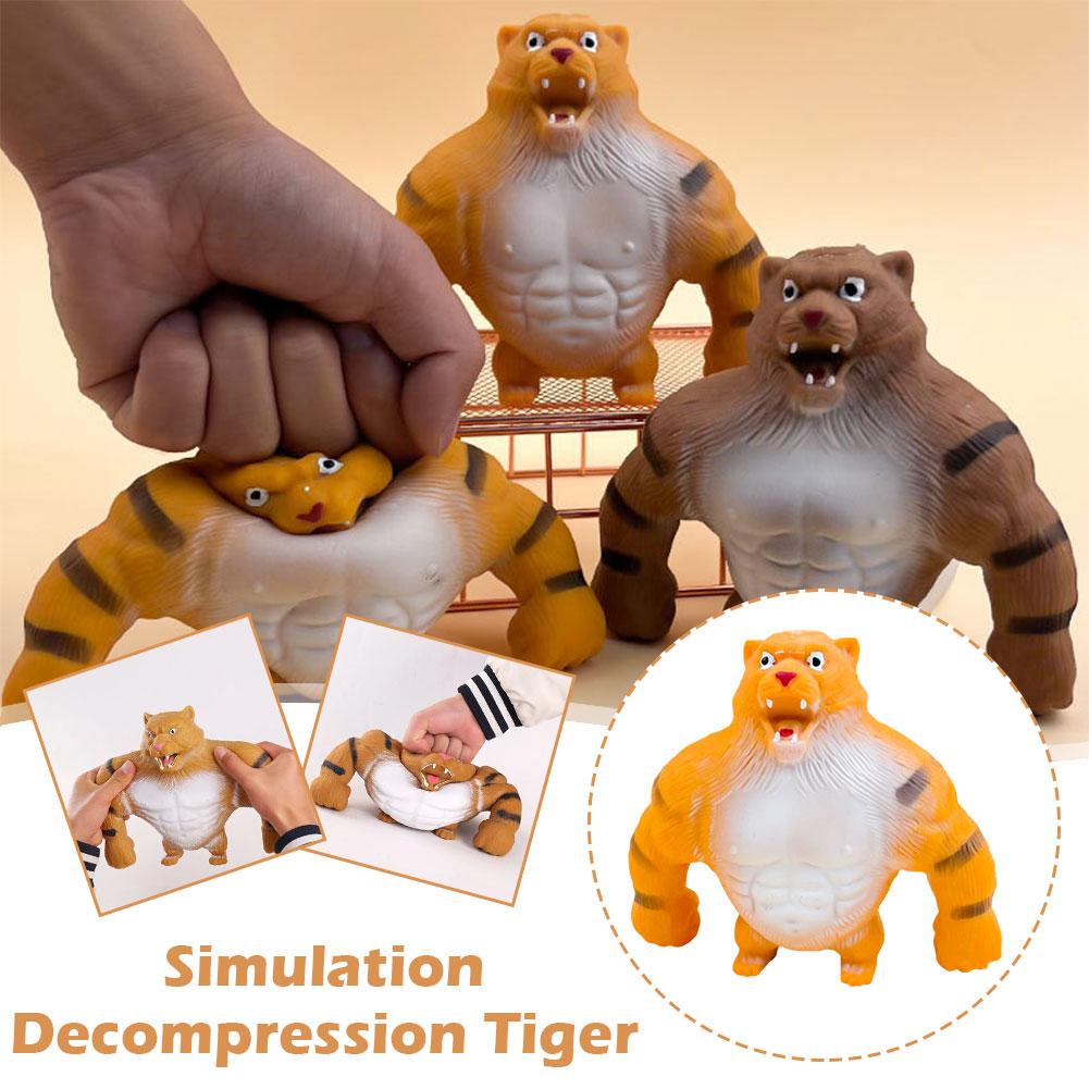 Anak Mengurangi Stress Mainan Simulasi Hewan Stress Relief Boneka Cubit Lemak Tiger Mainan Tiger Toys N0U7