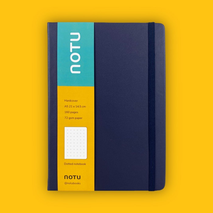 

✨BISA COD✨ -Notebook A5 Hardcover - Navy - Buku Agenda / Planner / Journal - Plain