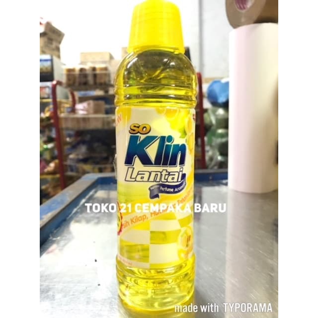 So Klin Lantai CITRUS LEMON BOTOL 450ml | SoKlin Lantai KUNING 450 ml