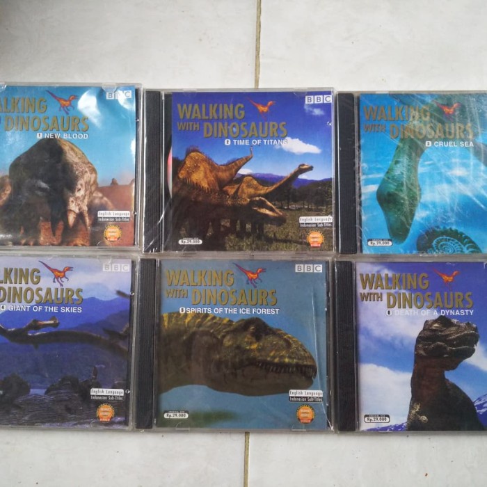 vcd original bbc walking with dinosaurs vol 1-6