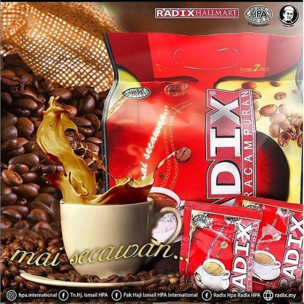

Kopi Radix Hpa Original isi 32 sachet Malaysia - KOPI RADIX MALAYSIA IMPOR