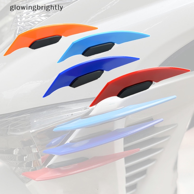 [glowingbrightly] 1pasang Winglet Motor Universal Aerodinamis Spoiler Dynamic Wing TFX