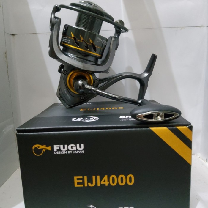 BERKUALITAS Gulungan rell rel reel Fugu Eiji 4000 & 6000 Alat Pancing Laut sungai