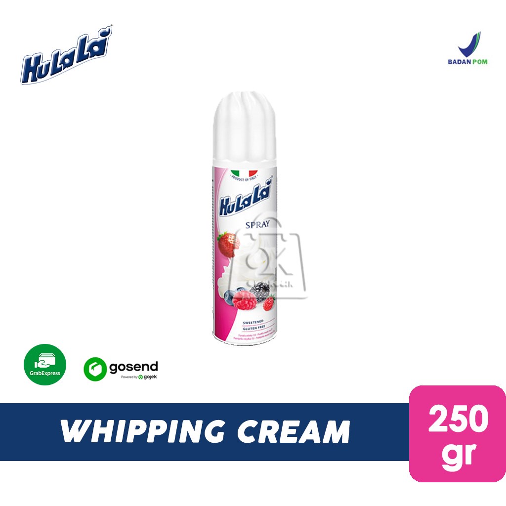 

Whipping Cream Hulala Spray 250gr / Whiped Cream (KHUSUS INSTANT)