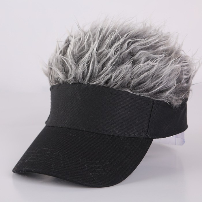 TOPI UNIK WIG RAMBUT COSPLAY TOPI PRIA WANITA RAMBUT PALSU - WIG COKLAT