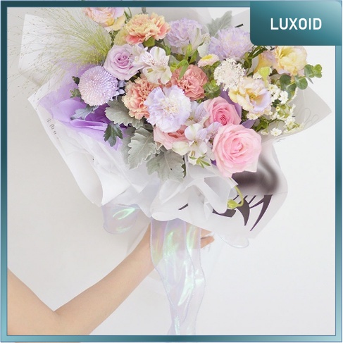 

LUXOID - PTA5 HOLOGRAM Pita Korea / Pita Colorful / Pita Kado Bunga Cantik Glossy Warna Warni No Cangkang