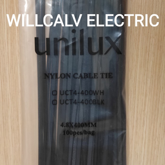 

[DD] KABEL TIES 4,8 X 400MM / KABEL TIES 4,8 X 400 MM / TALI PENGIKAT 40CM - Hitam