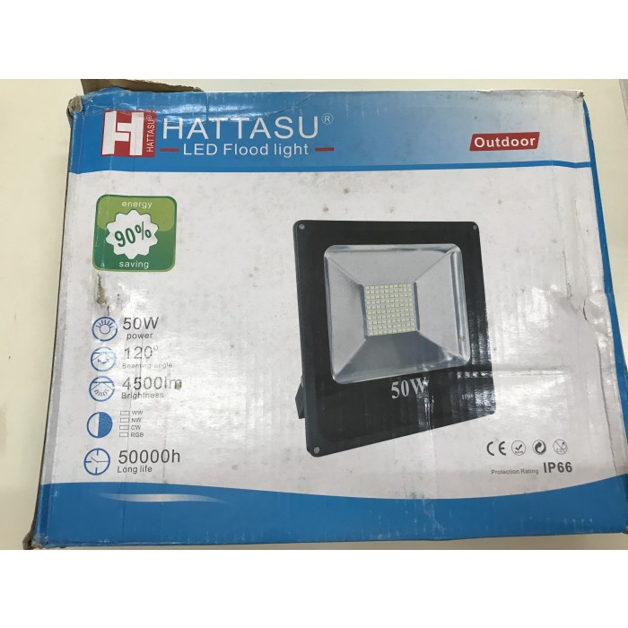 Lampu Sorot 50watt LED Outdoor Hattasu white