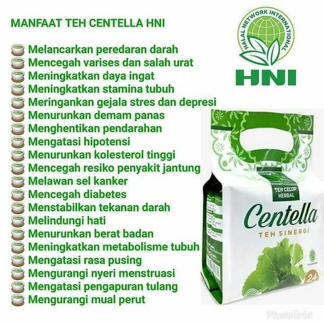 Centella Teh Sinergi - pembersih darah, langsing tubuh, kesehatah jantung    | Bisa Bayar COD - HNI 