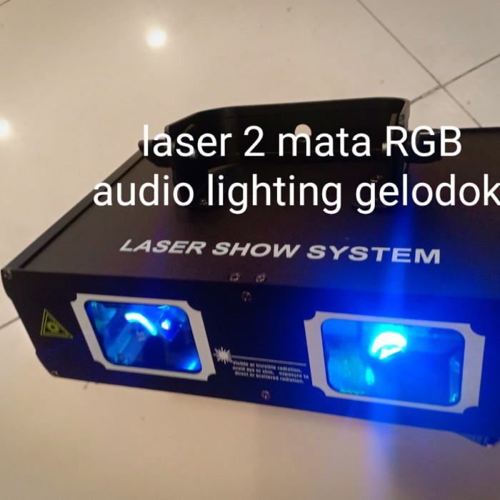 lampu panggung laser RGB 2 mata laser show