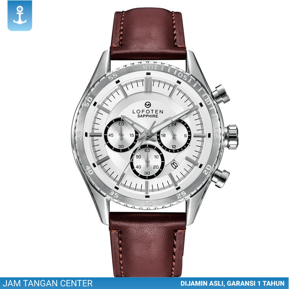 LOFOTEN Jam Tangan Analog Pria F-6518MC Genuine Leather Strap