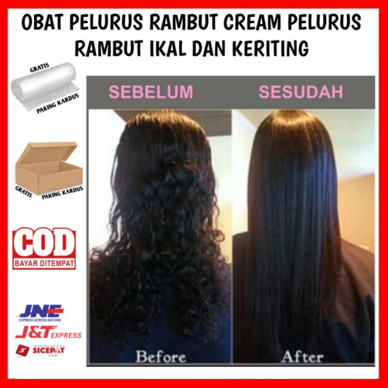 OBAT PELURUS RAMBUT CREAM PELURUS RAMBUT TANPA CATOK NEW