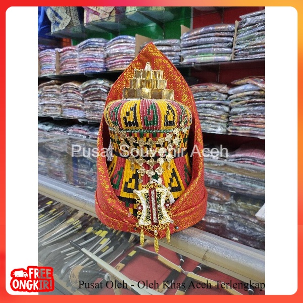 Topi pengantin pria Aceh komplit | kupiah meukeutop aceh