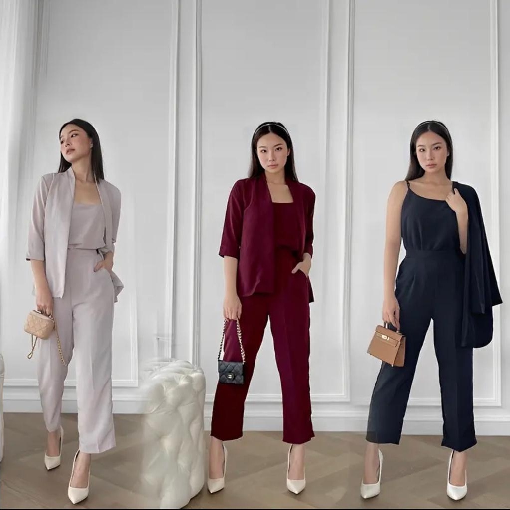 VEXIOS - ZPF OOTD WANITA SETELAN ERSA / Set Hana / Oneset Wanita Keluaran Terbaru / Pakaian Casual W