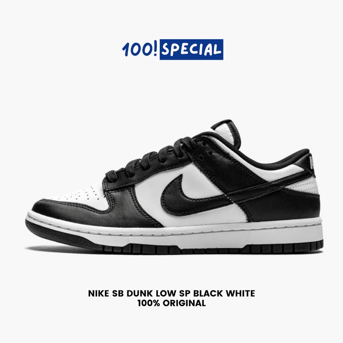Sepatu Nike SB Dunk Low SP Black White BNIB Original - 40