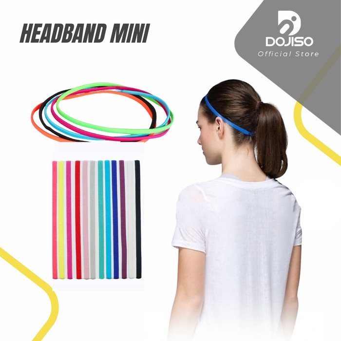 Headband Mini 01 Anti Slip Elastis Bando Handuk Sweatband Olahraga Gym