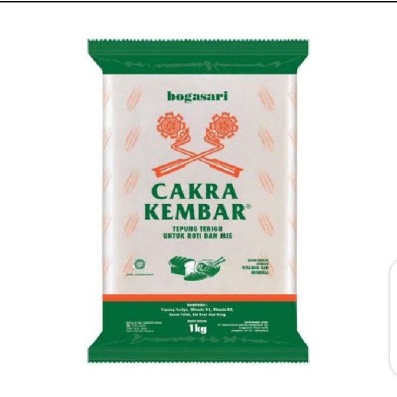 

Tepung terigu Cakra kemasan 1kg