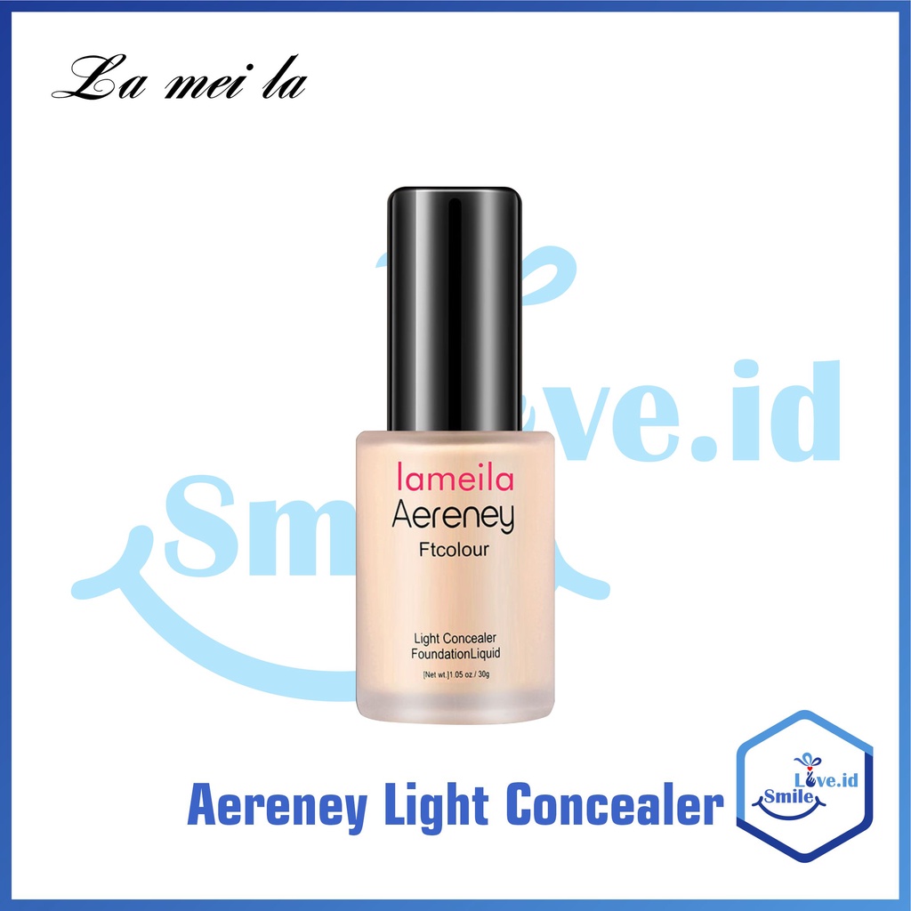 LAMEILA Light Concealer Liquid Foundation Cair Tahan Air 30ml Aereney Ft Color L51