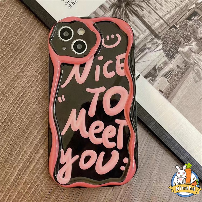 IPHONE Casing Kompatibel Untuk Iphone14 13 12 11 Pro Max X Xr Xs Max8 7 6 6s Plus SE 2020 Ins Gaya Baru Fashion Graffiti Inggris Casing Ponsel Canggih Silikon Glossy Penutup Perlindungan Shock