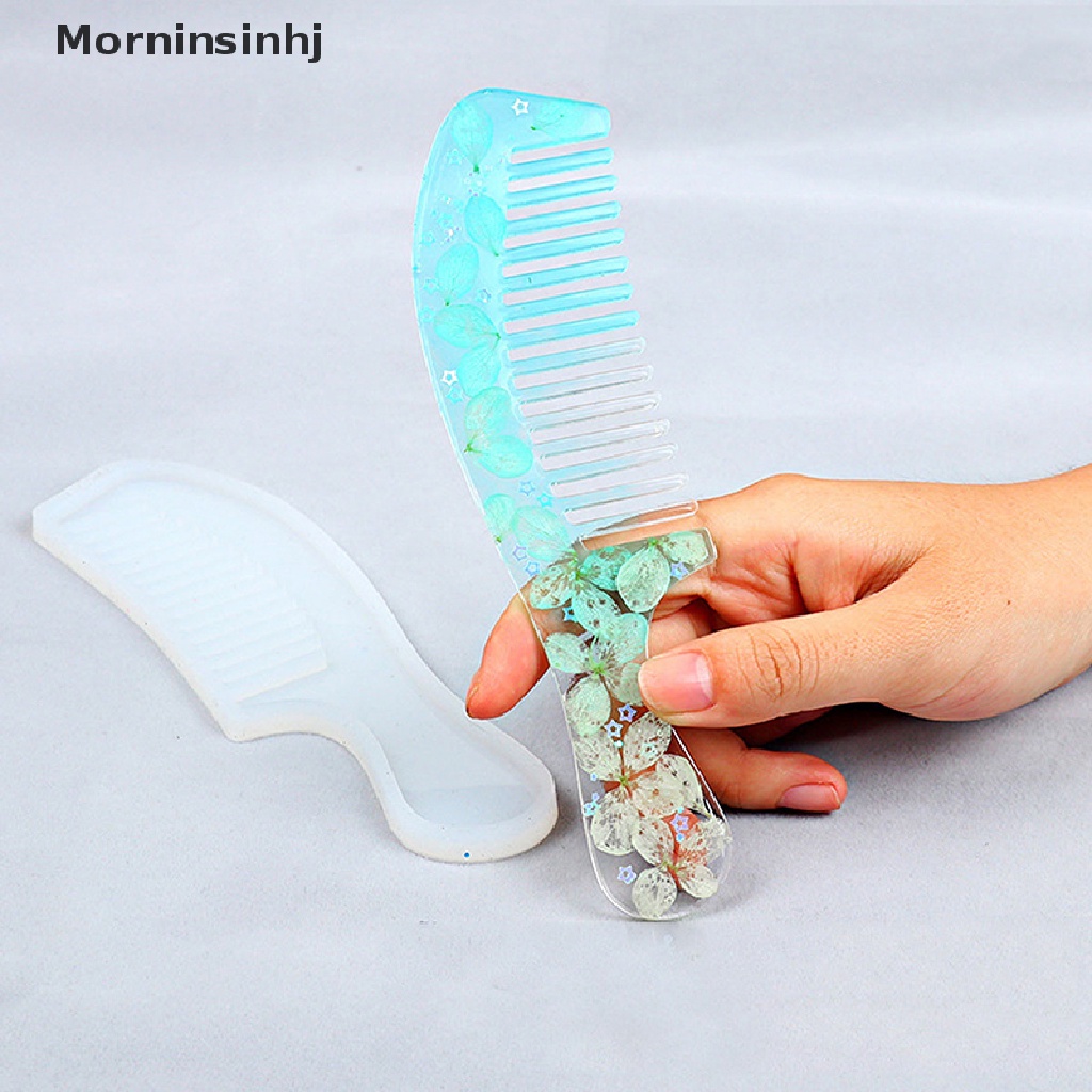 Mornin New Cetakan Resin Silikon Untuk Membuat Perhiasan Sisir Putih DIY Jewelry Tools id