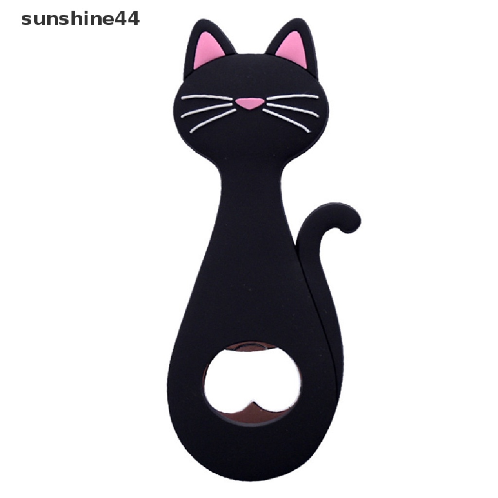 Sunshine Pembuka Botol Kulkas Magnet Cartoon Beer Bottle Opener Pembuka Bir Kucing ID