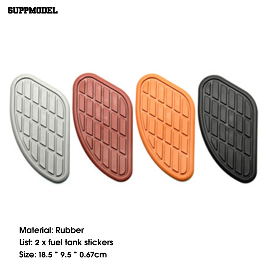 Suppmodel 2pcs/Set Pad Tangki Bensin Ringan Untuk Dekorasi Tangki Bahan Bakar Tahan Cuaca Stiker Tangki Bahan Bakar Motor Anti Patah
