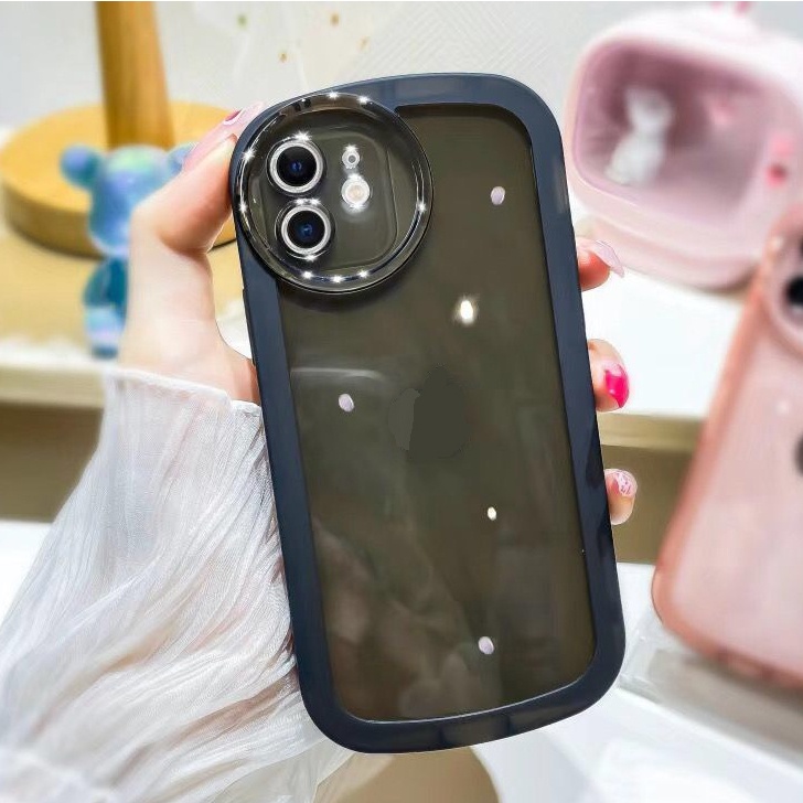 IPHONE Soft Case Kompatibel Untuk Casing Iphone14 13 11 12 Pro Max XS X XR 6S 8 +7Plus Transparan TPU Shockproof Big Eye hone Cover Camera Protection