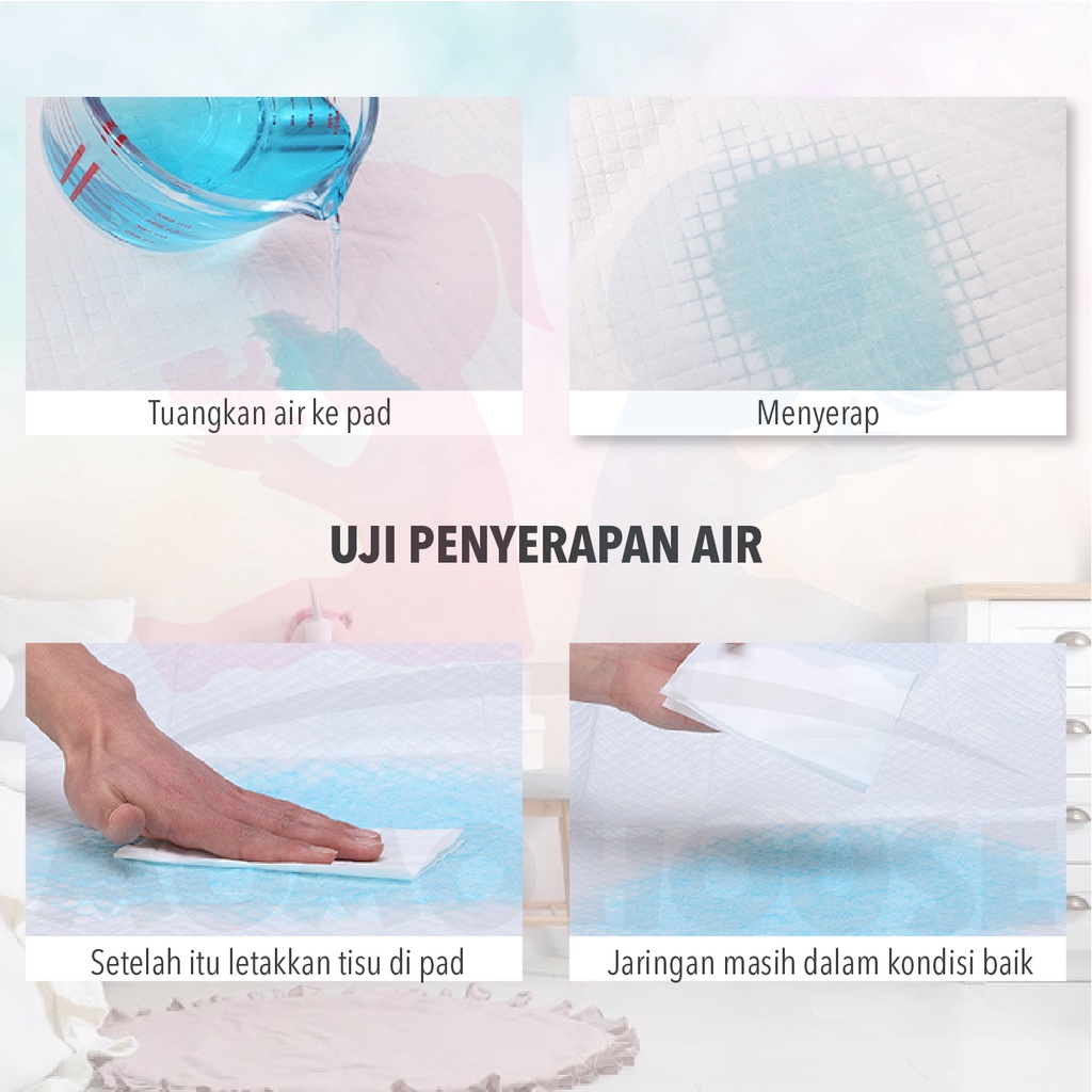 MOMO HOUSE disposable underpad dewasa urine pad alas pipis sekali pakai dewasa underpad sekali pakai pelapik tilam