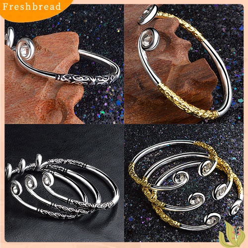 &lt; Freshbread &gt; Fashion Wanita Monkey King Mantra Ajaib Pembukaan Cuff Bangle Gelang Perhiasan