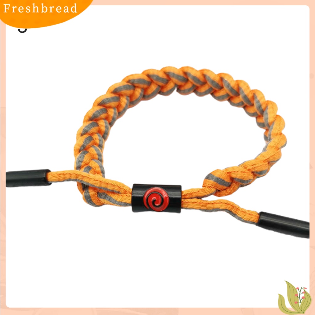 &lt; Freshbread &gt; Gelang Tangan Anime Kepang Handmade Bahan Kulit Imitasi Adjustable Untuk Hari Valentine