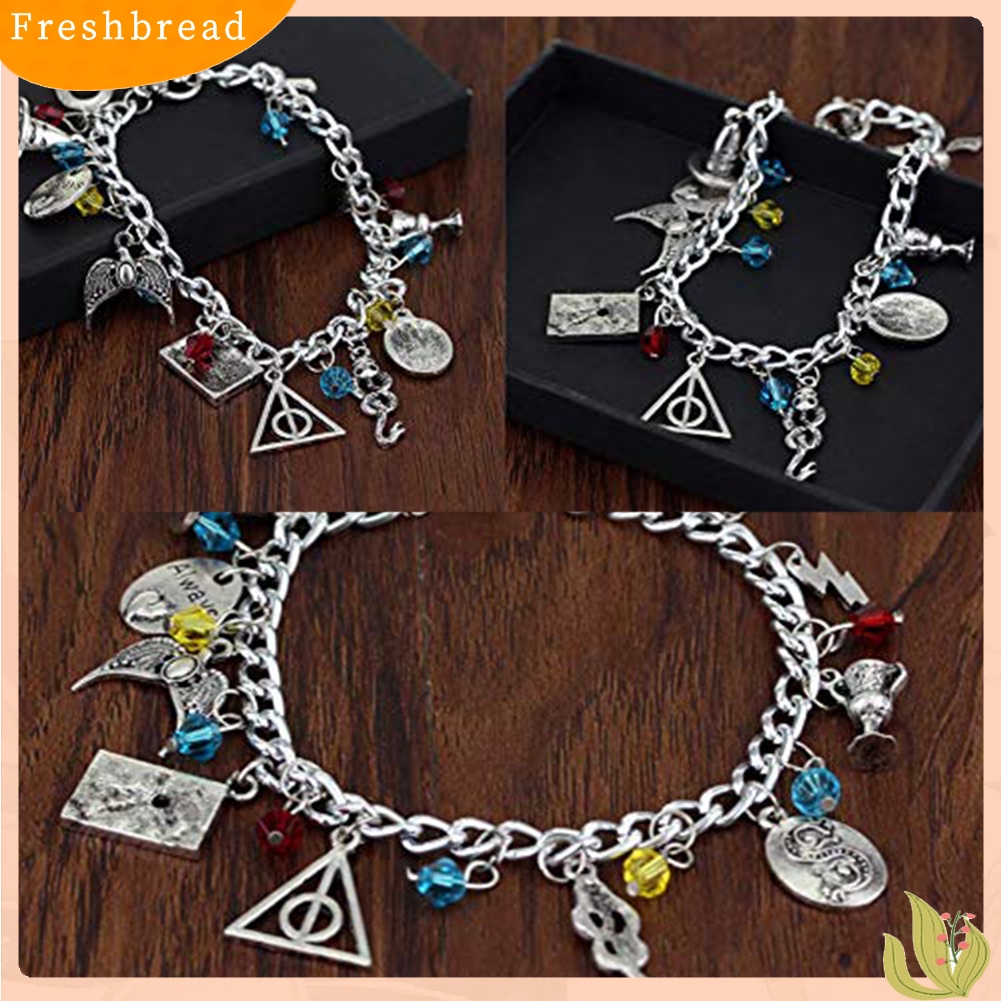 &lt; Freshbread &gt; Harry Potter Faux Gemstone Bead Pendant Wanita Rantai Gelang Bangle Perhiasan Hadiah