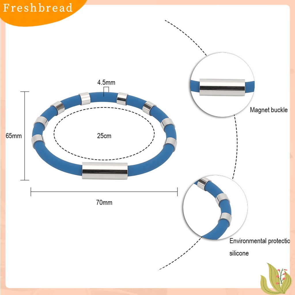 &lt; Freshbread &gt; Anions Gelang Minimalis 8-tabung Keseimbangan Ion Negatif Energi Tahan Aus Hias Unisex Tubuh Manusia Gelang Pelepas Elektrostatik Aksesori Kehidupan Sehari-Hari