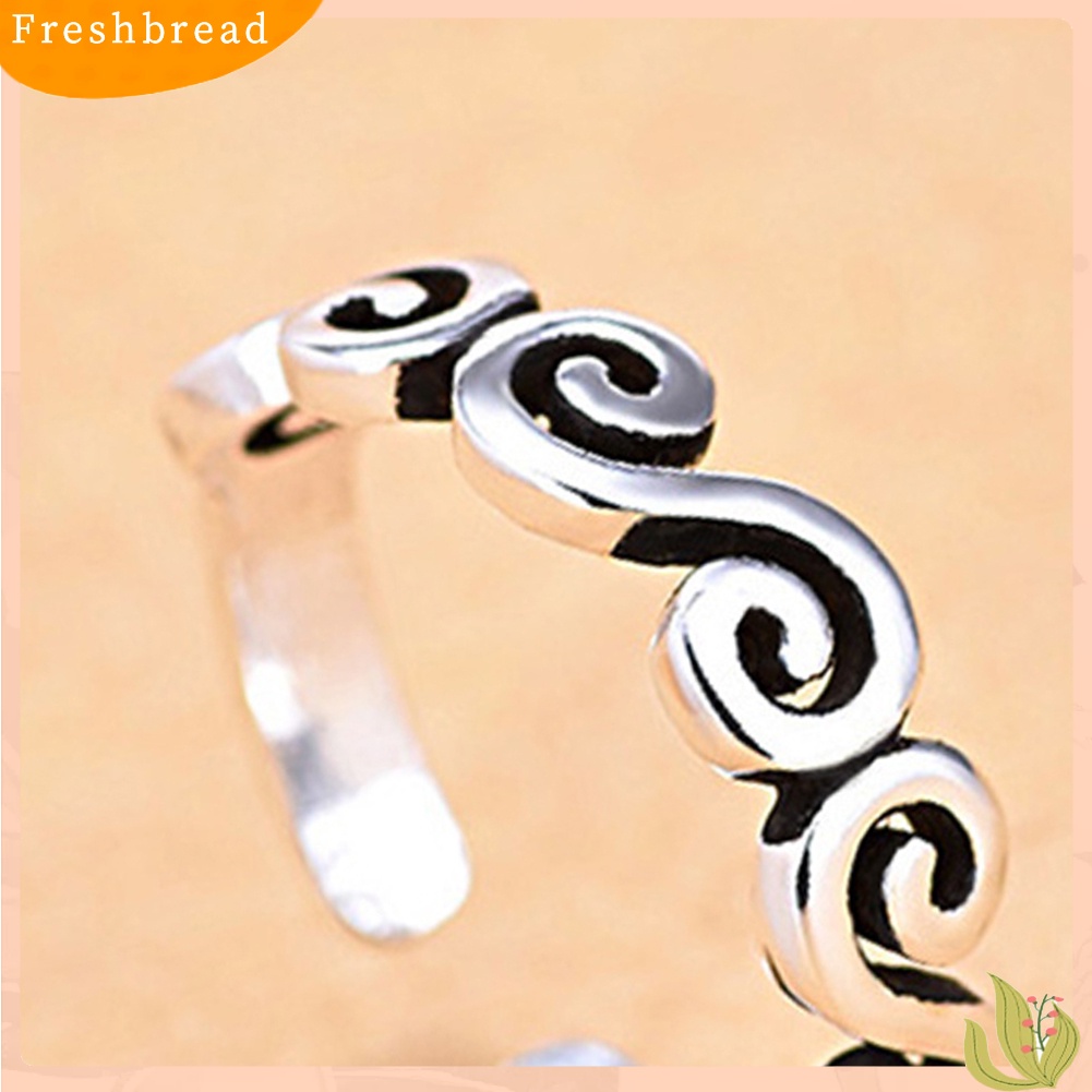 &lt; Freshbread &gt; Fashion Wanita Bentuk Awan S Pembukaan Ujung Jari Cincin Pesta Perhiasan Dekorasi Hadiah