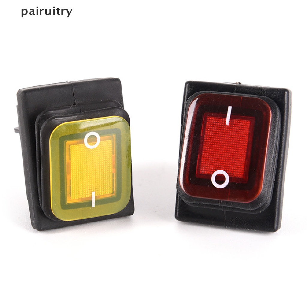 Prt Waterproof 4pin 12V LED Rocker Toggle Switch Momentary Mobil Perahu Marine On-off PRT